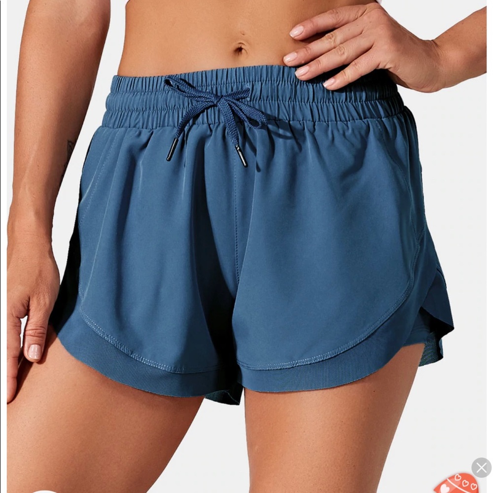 NWT Halara Drawstring Contrast 2-in-1 Shorts